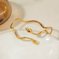 Gold snake bracelet