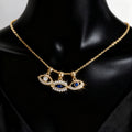Triple Lucky Eye Necklace