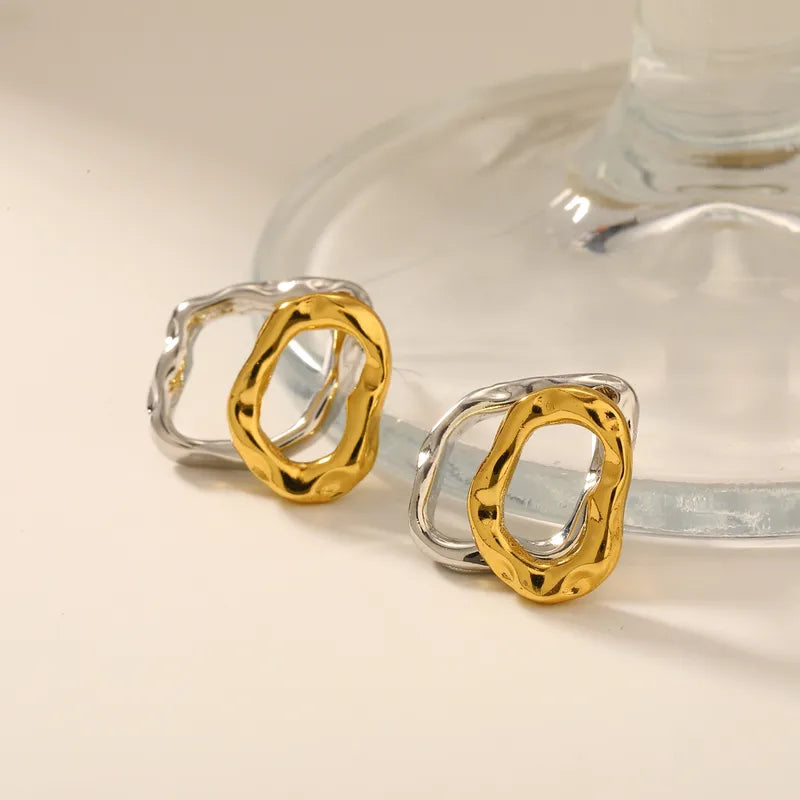 Gold and silver Earrings